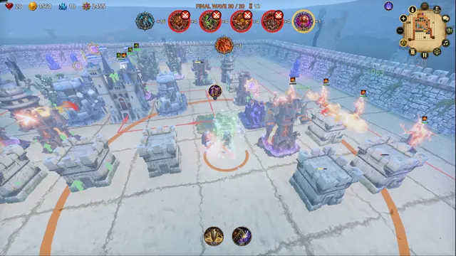 The final wave assaulting a snowy stronghold